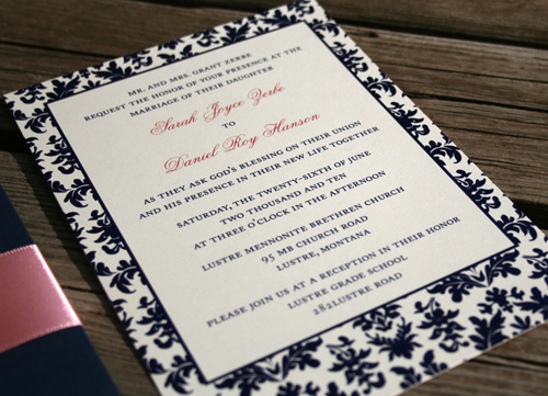 120 Water Street Wedding Invitations