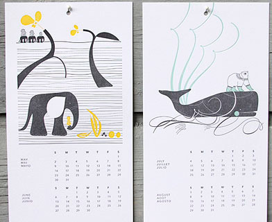INK+WIT Letterpress 2010 Calendar