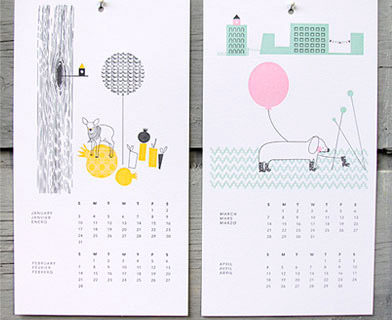 INK+WIT Letterpress 2010 Calendar