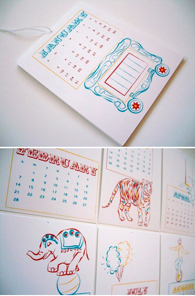Colette Paperie Letterpress Calendar