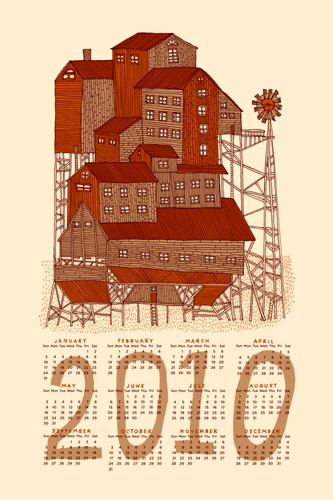 Nate Duval Screen Printed Calendar