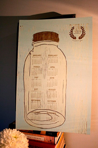 Mason Jar Calendar