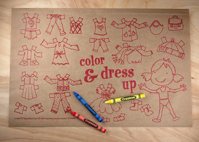 9Spotmonk Color In Cards Placemats