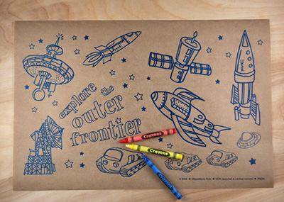 9Spotmonk Color In Cards Placemats