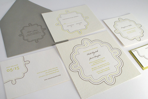 Gilah Letterpress Wedding Invitations