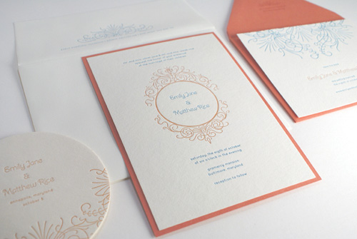 Gilah Letterpress Wedding Invitations