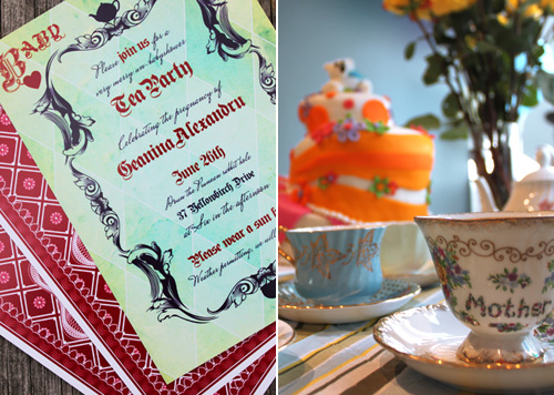 Alice in Wonderland Baby Shower Invitations