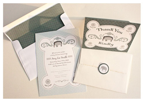 Printable Elephant Baby Shower Kit