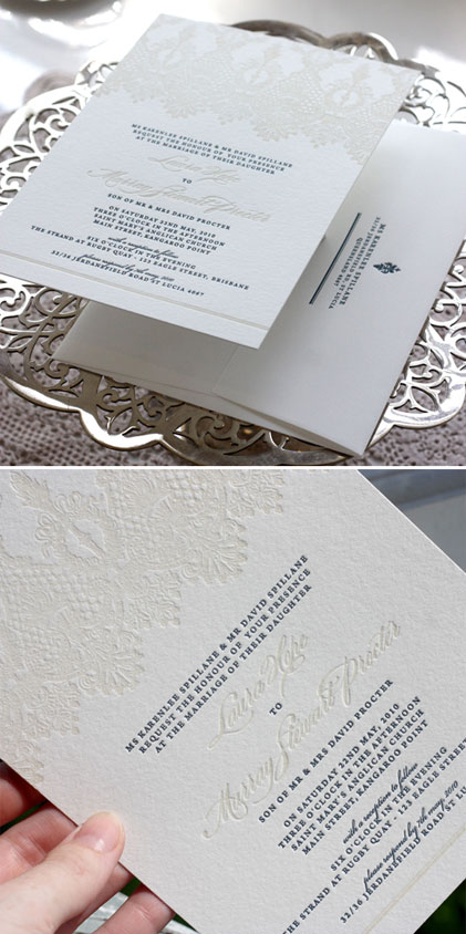 Bespoke Press Letterpress Wedding Invitations