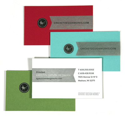Cricket Design Works Letterpress Business Cards