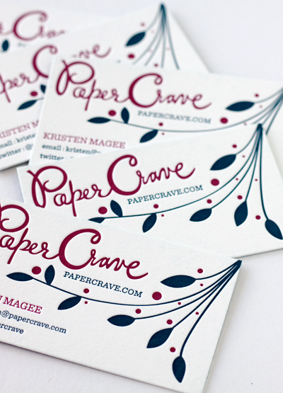 Paper Crave Letterpress Business Cards