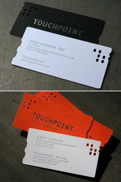 Touchpoint Letterpress Business Cards