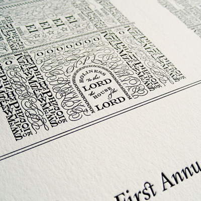 Cameron Moll Letterpress Poster Detail