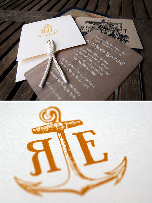 Nautical Wedding Invitations Carolyn Sewell