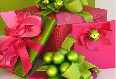 Carolyn Roehm Bright Christmas Gift Wrap