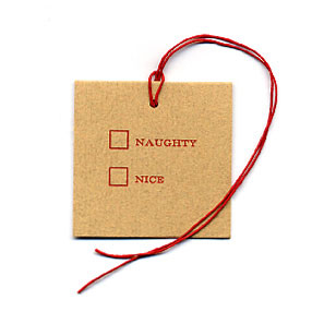 Dear Olive Naughty or Nice Gift Tag