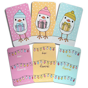 DeMarco Designs Christmas Tags Birds