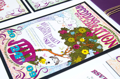 Grateful Dead Enchanted Forest Wedding Invitations