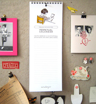 Art School Girl Perpetual Calendar