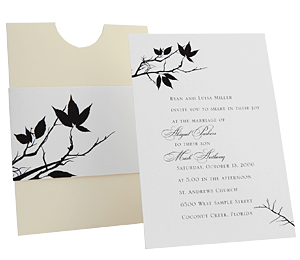 Foliage Eco Friendly Wedding Invitations