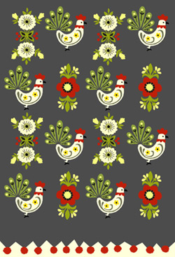 Treeo Design Pompom Chicken Gift Wrap