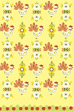 Treeo Design Pompom Chicken Gift Wrap