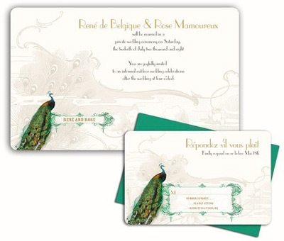 The beautiful and whimsical wedding invitations note cards 