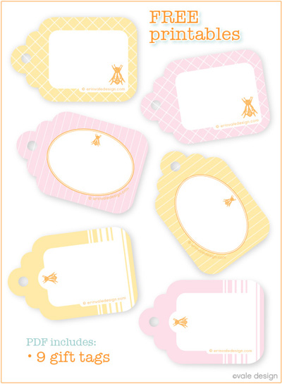 Vale Design Printable Gift Tags The lovely Erin from Vale Design has just 