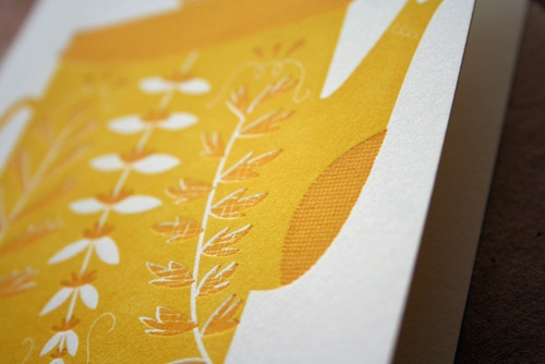 Letterpress Teapot Cards by Erin Wallace