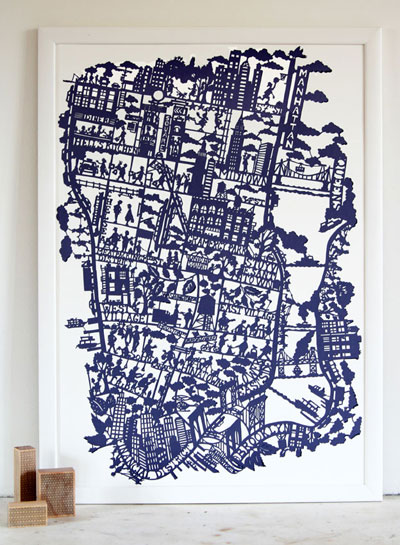 new york city map broadway. New+york+city+map+art