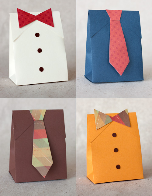 DIY Father's Day Shirt & Tie Gift Boxes