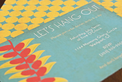 DIY Let's Hang Out Wedding Invitations