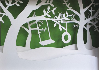 Fog and Thistle Papercut