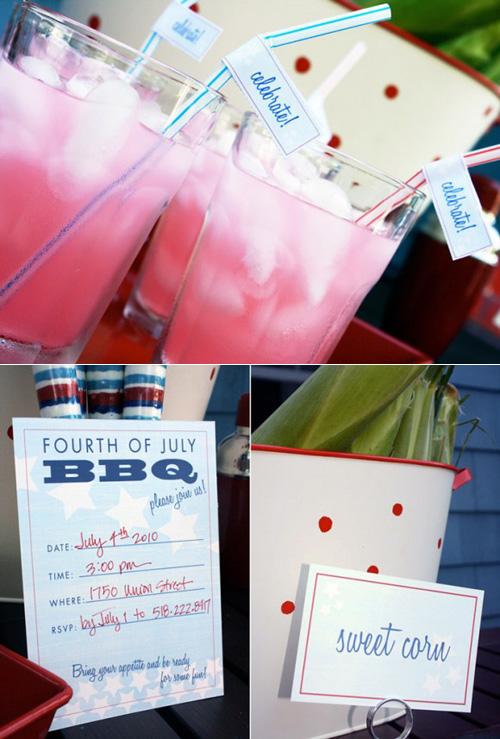 Fourth of July Party Printables The Pink Orange