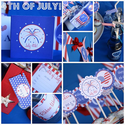 Tweedle Dee Fourth of July Party Printables