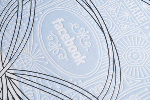 Facebook Letterpress Holiday Gift