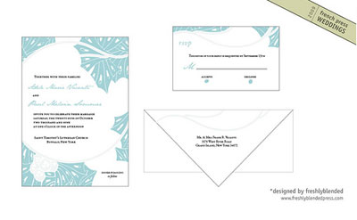 French Press Letterpress Wedding