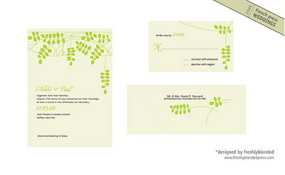 French Press Letterpress Wedding