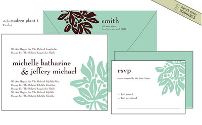 French Press Letterpress Wedding