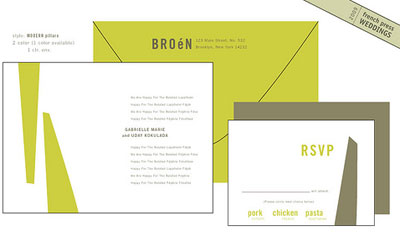 French Press Letterpress Wedding