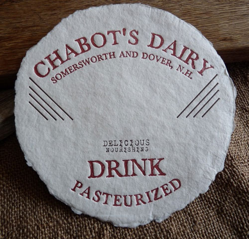 Fresh Heifers Letterpress Vintage Dairy Print