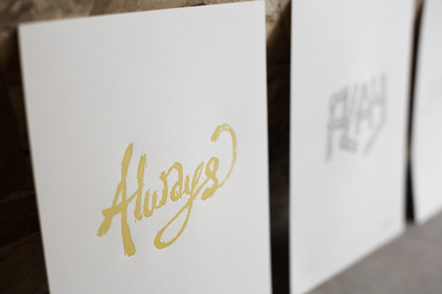 Friends of Type Letterpress Prints