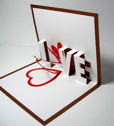 Cute Homemade Valentine Cards on Galinblack Pop Up Greeting Cards   Paper Crave