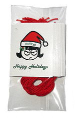 Grumpy Girl Holiday Gift Tags