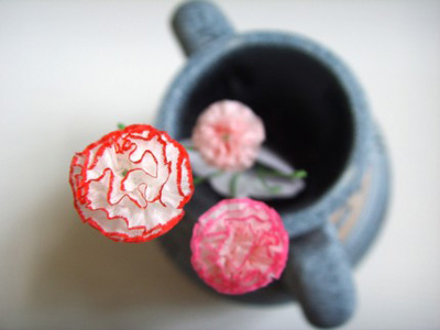 Half a Cup of Tea Paper Carnations