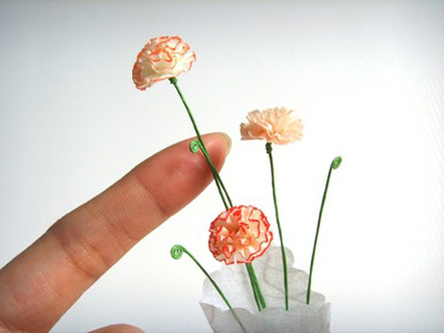 Half a Cup of Tea Paper Carnations