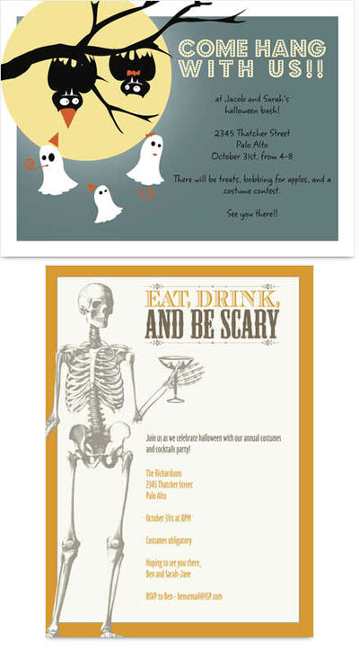 Cardstore Halloween Invitations