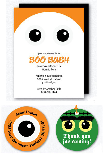 Cute Invitations on Super Cute Halloween Invitations  Address Labels  And Tags By Saddle