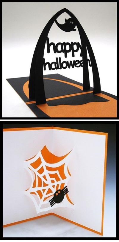 Paper Cut Halloween Cards