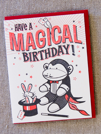 Hello! Lucky Sock Monkey Cards